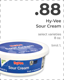 Sour Cream select varieties Hy-Vee 